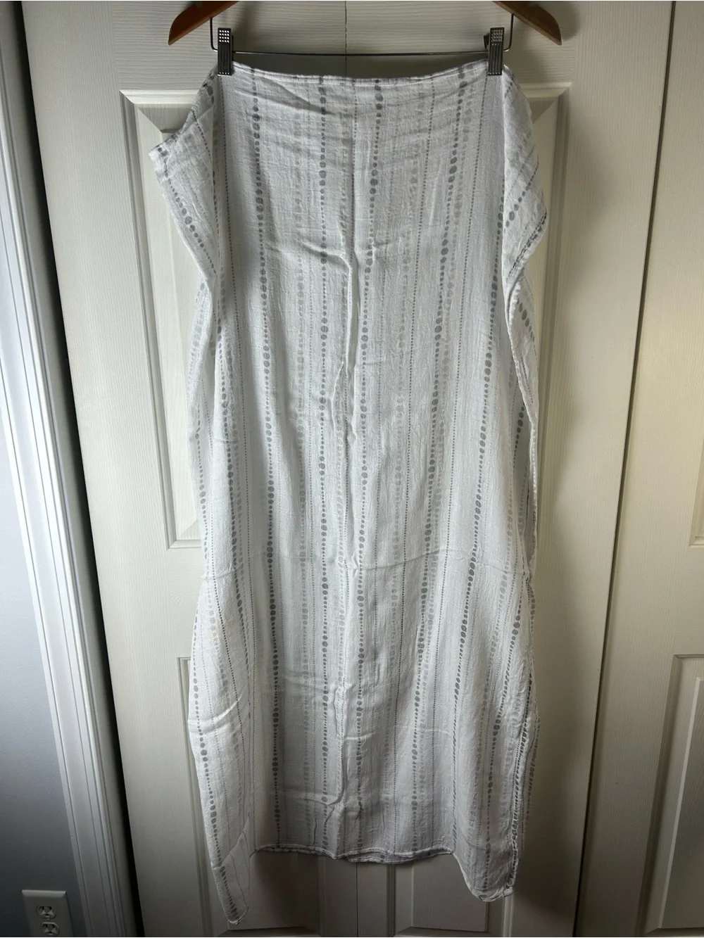 Aden + Anais Tranquility Beads Gray Polka Dot Baby Swaddle Blanket Bamboo Rayon